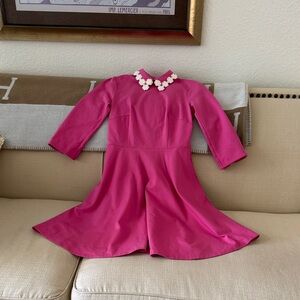 Kate Spade Floral Collar Fit-and-Flare Dress